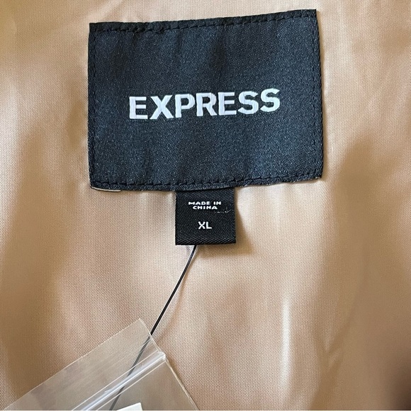 Express Double Breasted Trench Coat Women’s Size XL Adjustable Cuffs Classic - Picture 7 of 8